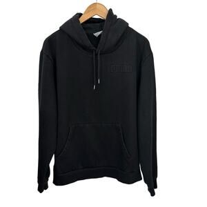 Puma Sweatshirt Pullover Hoodie Mens XXL‎ Pocket Black Cotton Comfort Stretch
